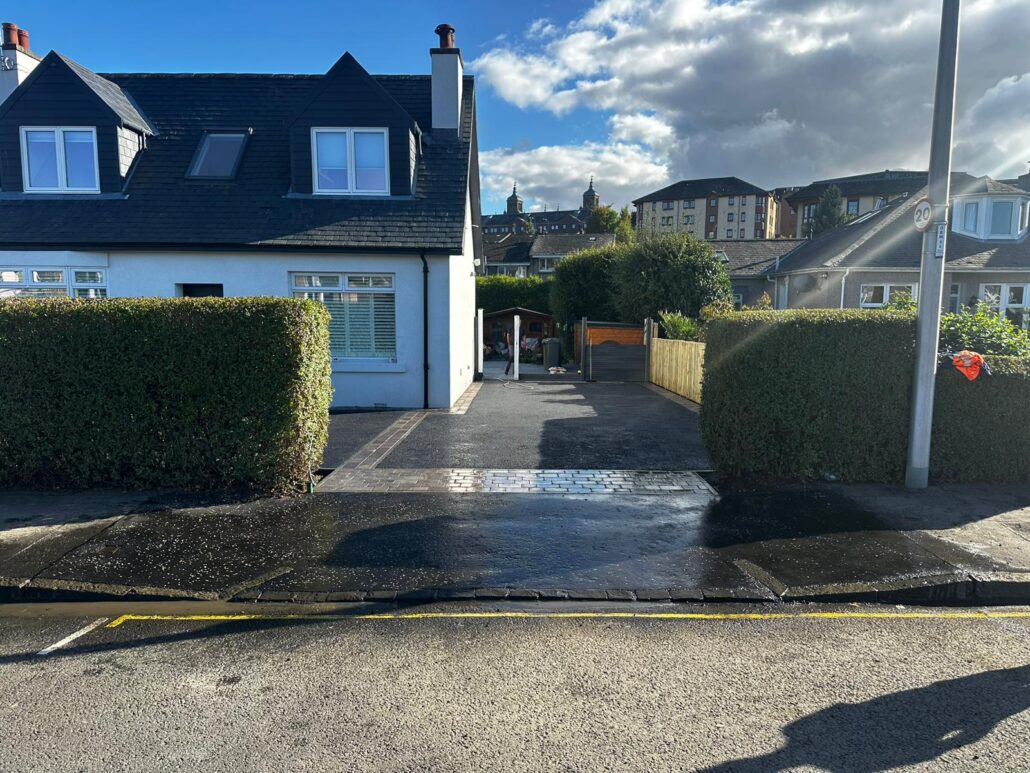 Tarmacadam Driveway Fife Newly Installed Smooth Finish